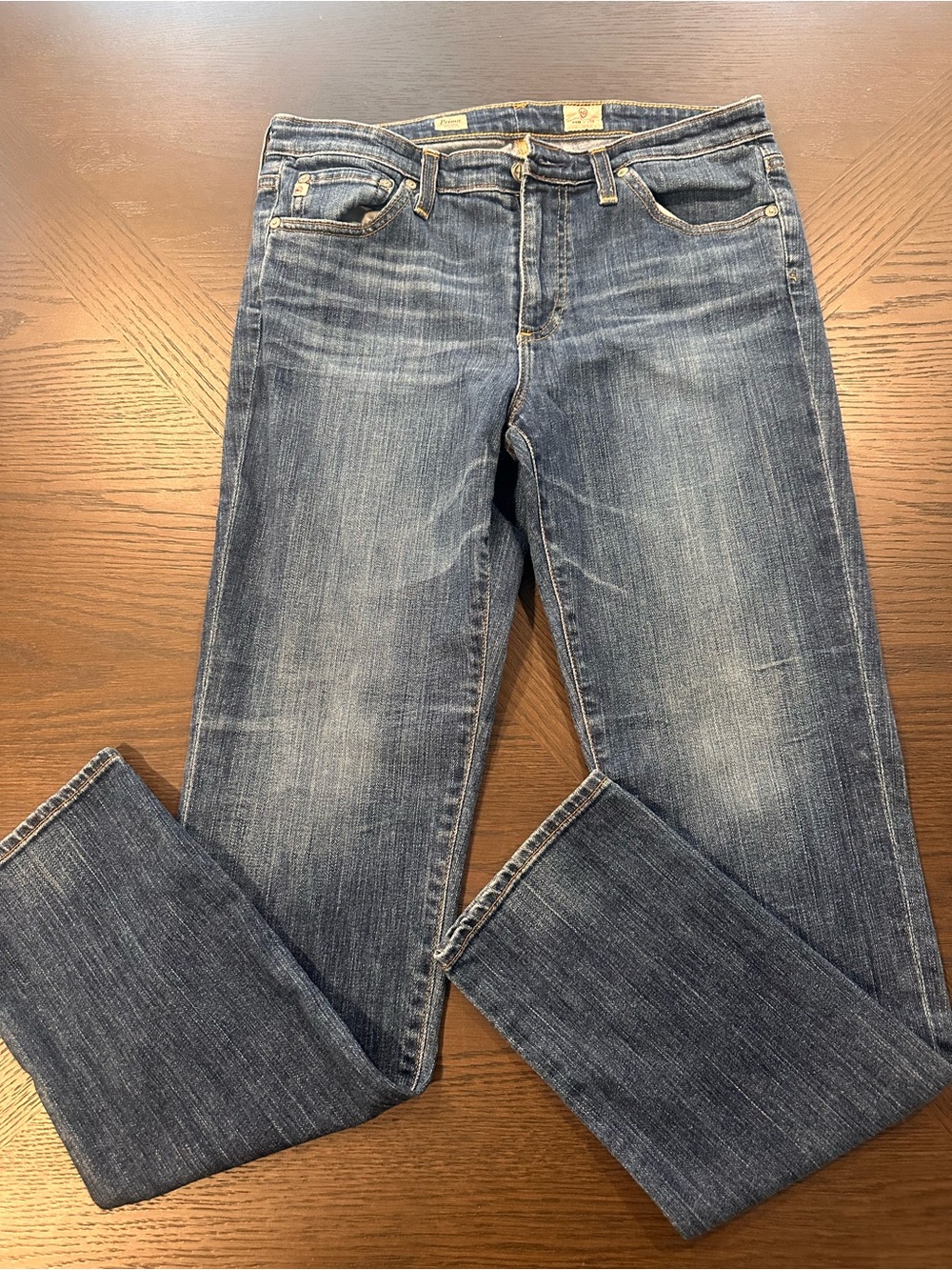 Ag Adriano Goldschmied Prima Mid-Rise Cigarette Jeans in Indigo Denim